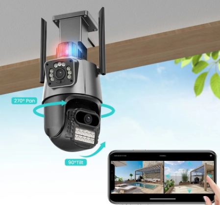 Miniatura 3 de Camara de exterior doble lente con alarm